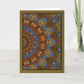 Kersttak Mandala Feestdagen Kaart (Voorkant)