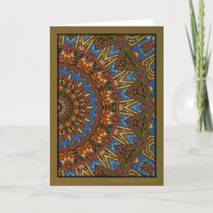 Kersttak Mandala Feestdagen Kaart