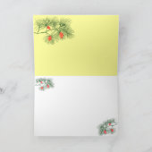 Kersttak Vakantie Kunst Lege Wenskaart Feestdagen Kaart (Binnen)