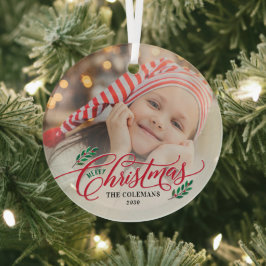 Kersttakken Aangepaste Foto Kerst Ornament