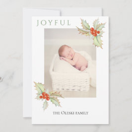 Kersttakken Plat Kerst Foto Kaart