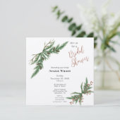 Kersttakken Rood en Groen Shower Kaart (Staand voorkant)