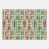 Kersttalen Inpakpapier Vel (Voorkant)