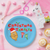 KerstTamales Papieren Bordje (Feest)