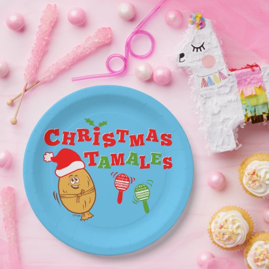 KerstTamales Papieren Bordje (Feest)