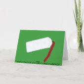 kersttampon feestdagen kaart (Achterkant)