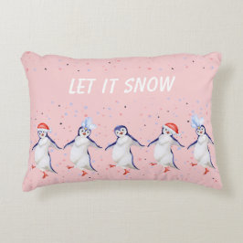 kersttancypinguïnpatroonaccenten accent kussen