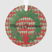Kersttandarts orthodontist tandarts ornament (achterkant)
