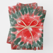 kersttanden kleurstofdecorpons cadeaupatroon inpakpapier vel (In situ)