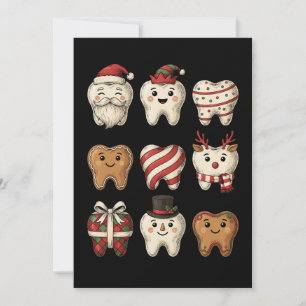 Kersttanden Tandarts Kerstman Peperkoek Tandarts Kaart