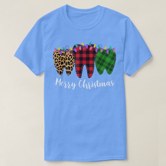 kersttanden tandarts Tandtandassistent Teeth Leo T-shirt (Design voorkant)