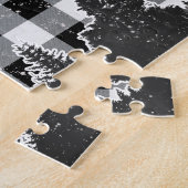 kersttanden Zwarte Buffalo-spelnaam Legpuzzel (Zijkant)