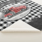 kersttanden Zwarte Buffalo-spelnaam Sherpa Deken (3/4)