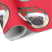 kersttang - Glanzend omslagpapier, 30 x 6 inch Cadeaupapier (Rol Hoek)