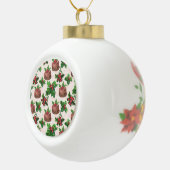 kersttang keramische bal ornament (Rechts)