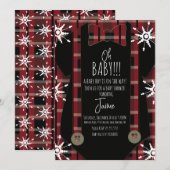 kersttang Oh Baby shower Suite Kaart (Voorkant / Achterkant)