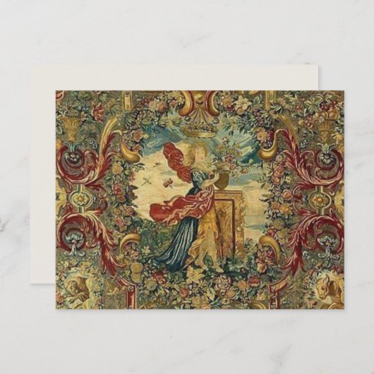 Kersttapijt - feestdagenkaart (Voorkant / Achterkant)