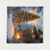 Kersttapijt voor buiten wandkleed (Voorkant (horizontaal))