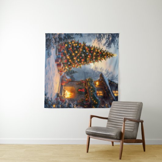 Kersttapijt voor buiten wandkleed (In Situ (horizontaal))