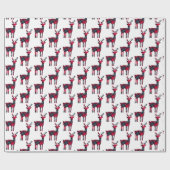 kersttartan Betondeerpapier Cadeaupapier (Vlak)