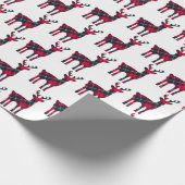 kersttartan Betondeerpapier Cadeaupapier (Hoek)