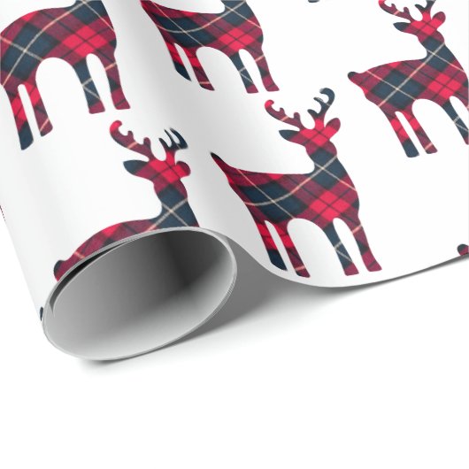 kersttartan Betondeerpapier Cadeaupapier (Rol Hoek)