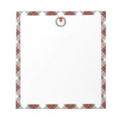 kersttartan, Briefpapier papier met schroefdraad Notitieblok (Voorkant)