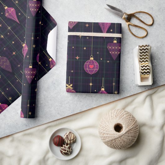 kersttartan cadeaupapier (Crafts)