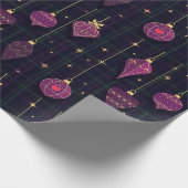 kersttartan cadeaupapier (Hoek)