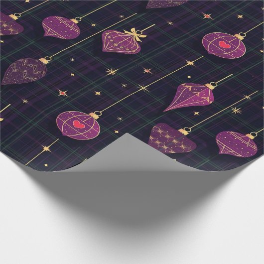 kersttartan cadeaupapier (Hoek)