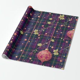 kersttartan cadeaupapier
