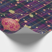 kersttartan cadeaupapier (Hoek)