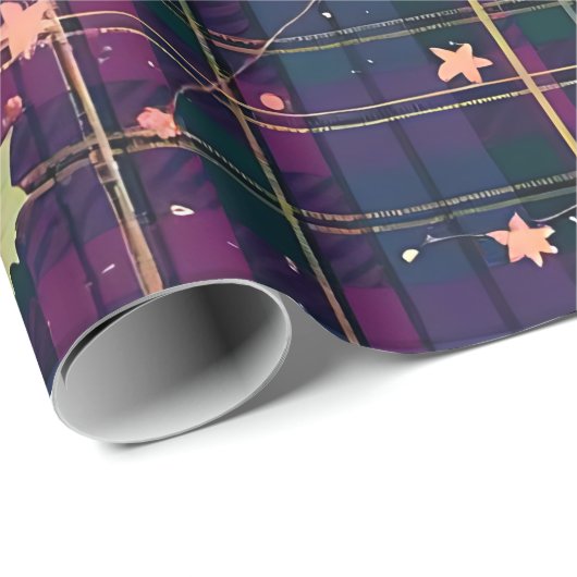 kersttartan cadeaupapier (Rol Hoek)