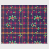 kersttartan cadeaupapier (Vlak)