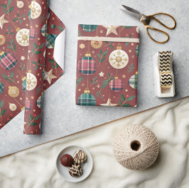 kersttartan cadeaupapier