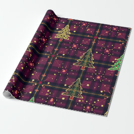 kersttartan cadeaupapier