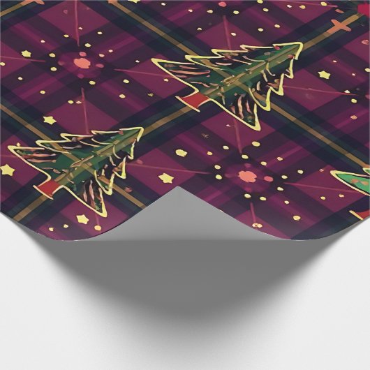 kersttartan cadeaupapier (Hoek)