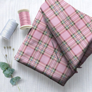 kersttartan roze/groen ID768 Stof
