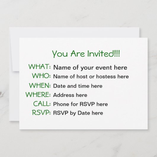 kersttartan uitnodiging (Achterkant)