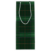 kersttartan Walsh Pset Check Wijn Cadeautas (Achterkant)