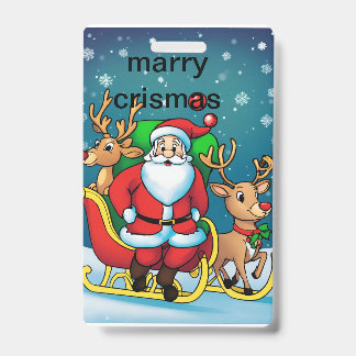 kersttas badge