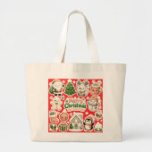 Kersttas Grote Tote Bag (Voorkant)