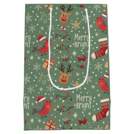 kersttas medium cadeauzakje (Achterkant)