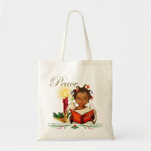 kerstTas met -Afrikaans-Amerikaans meisje Tote Bag (Voorkant)