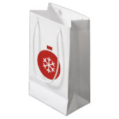 kersttas met cadeau klein cadeauzakje (Voorkant Gekanteld)