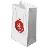 kersttas met cadeau klein cadeauzakje (Achterkant Gekanteld)