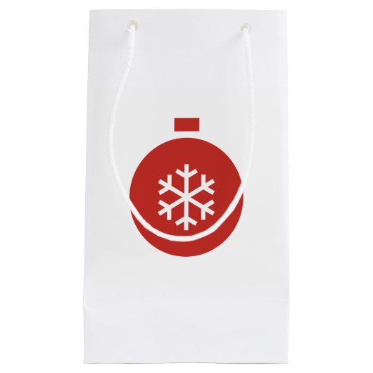 kersttas met cadeau klein cadeauzakje (Voorkant)