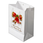 kersttas met cadeau medium cadeauzakje (Voorkant Gekanteld)