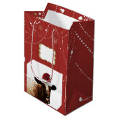 kersttas met cadeau medium cadeauzakje (Voorkant Gekanteld)