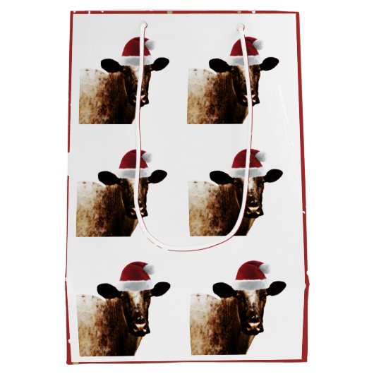 kersttas met cadeau medium cadeauzakje (Achterkant)